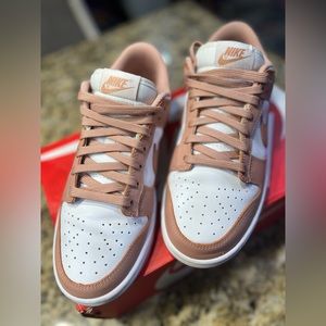 Rose Whisper Nike Dunks